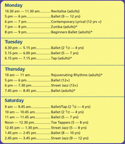 Dance classes at The Dance Box