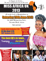 MISS AFRICA UK 2013