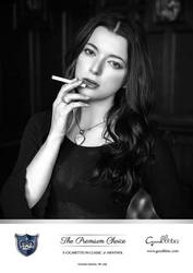 Menthol e-cigarette with e cigarette holder