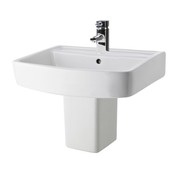 Buy Bliss 520mm 1TH Basin & Semi Pedestal Online