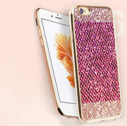 Glitter Tpu Gel Case Cover Compatible For iPhone 6/6S - Pink