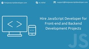 Hire JavaScript Developer for frontend & backend development projects