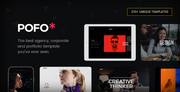 Pofo - Creative Agency,  Corporate and Portfolio Multi-purpose Template