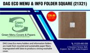  Dag Eco Square Menu Folders