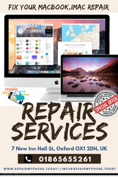 MacBook Screen or Battery Repair Services in Oxford