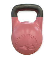 competition kettlebells,  bumper weight plates,  rubber dumbbells.