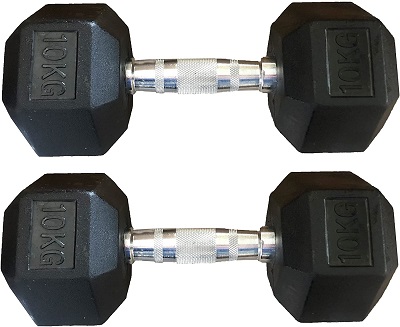 Best Gym Equipment - Rubber Hex Dumbbells ,  dumbbell hex set.