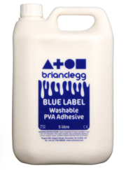 PVA Glue | Washable 5ltr Glue: Pack of 4 | Economy Of Brighton