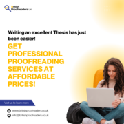 Get UK's Leading Services For Thesis Proofreading And Editing