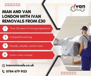 Man and Van London with iVan Removals from £30
