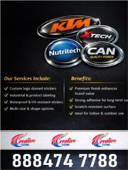 Eye-Catching 3D Stickers for Your Business | Bulk Orders Welcome| Crea